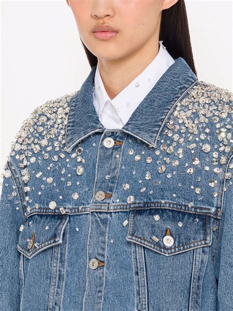 miu miu jacket denim|farfetch miu mitu jacket.